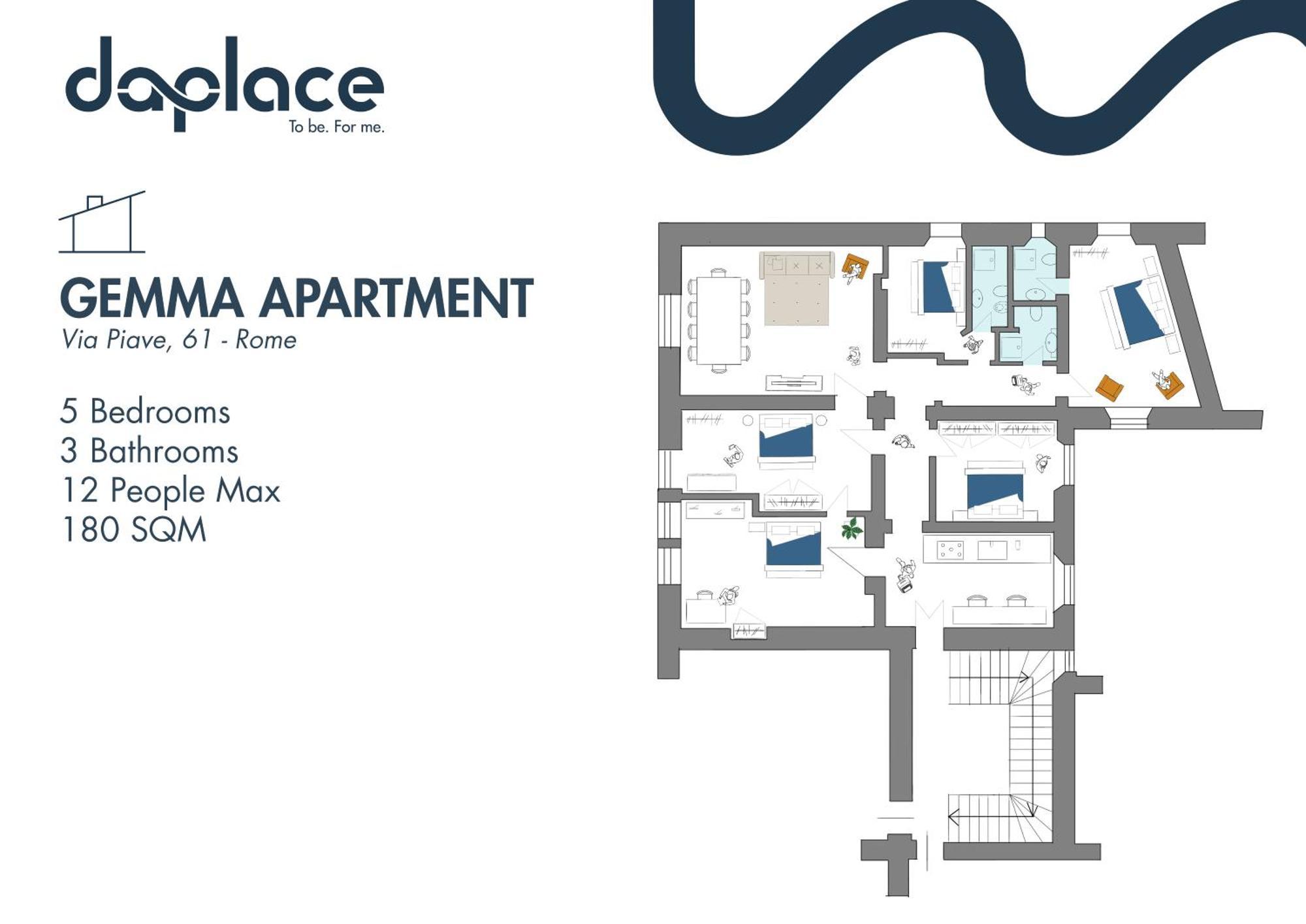 Daplace - Gemma Apartment Roma Exterior foto